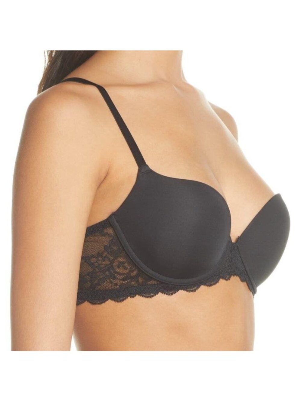 🆕NATORI Statement Contour Underwire T-Shirt Bra 36C Black #721211 - Picture 3 of 10